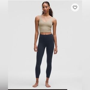 Lululemon Align High Rise Crop 24” Navy Leggings w/ Pockets
